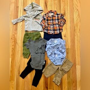 3 to 6 month boys dinosaur bundle